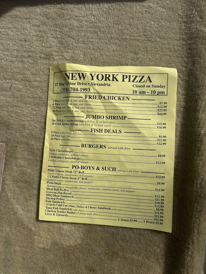 New York Pizza of Alexandria